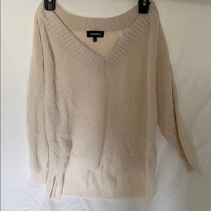 Express chunky cream sweater